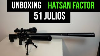 Hatsan factor cal55mm 51 Julios [upl. by Avaria960]