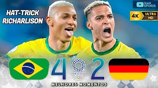 VINGANÇA DO 7 A 1 O DIA QUE O CAMISA 9 DO HEXA VINGA O BRASIL MARCA HATTRICK E GOLEADA NOS ALEMÃES [upl. by Akiria]