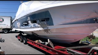 Fiberglass Repair  MAKING IT METAN EP4SEG1 Boston Whaler 420 Outrage [upl. by Bartley]