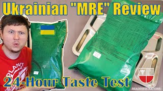 Ukrainian MRE Review UKRAINE Armed Forces RATION TASTE TEST 24 Hour UAF Military Meal Ready to Eat [upl. by Janina289]