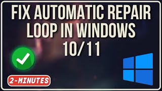 How to fix Automatic repair loop in Windows 1011 or startup repair couldn’t repair your pc 2023 [upl. by Fe]