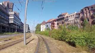 Linie 13 Mit der rnvStraßenbahn durch die Weinberge Linie 4 [upl. by Anerbes]