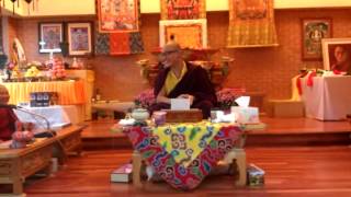 Mahakala Offering Mudra by Kalu Rinpoche at Shangpa Kagyu Korea [upl. by Enelad]