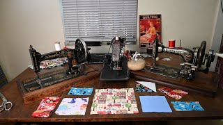 AntiqueVintage Sewing Machines Making a Baby Quilt [upl. by Aiceled]