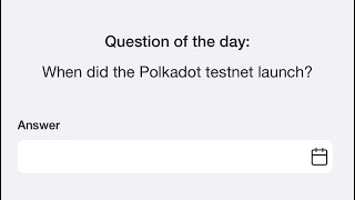 8th September Time Farm Answer Today  When did the Polkadot testnet launch [upl. by Akins876]