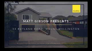 13 Rutland Road Mount Wellington  Matt Gibson [upl. by Lehplar]