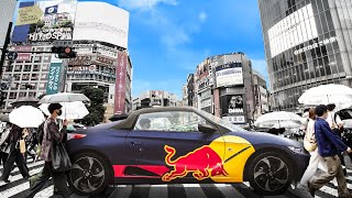 F1 Drivers Race Down World’s Busiest Street 🇯🇵 [upl. by Brost561]