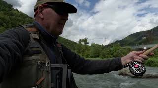 Trout Fishing on the Fly Rod in Trento Italy [upl. by Onoitna]