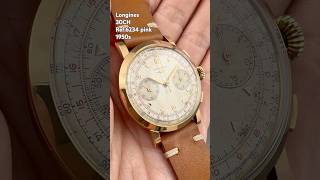 【30CH】Longines vintage chronograph ref6234 pink gold 1950s longines longines30ch longineswatch [upl. by Gladdie644]