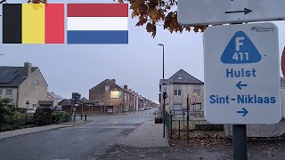 Fietssnelweg F411 update Klingspoor met het grenspunt Hulst Nederland [upl. by Dianemarie]