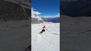 Petra Vlhova training in Saas Fee [upl. by Lauro]