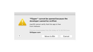 Cannot Be Opened Because The Developer Cannot Be Verified [upl. by Lessirg]