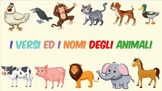 I Versi Degli Animali per bambini I Imparare i nomi degli animali  Italiano  Canzoni per Bambini [upl. by Rolyab]