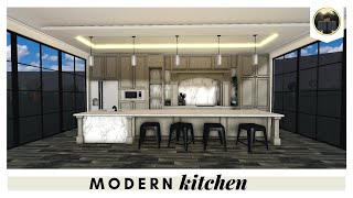 Bloxburg Speedbuild Modern Farmhouse Kitchen Idea  Its Willburt [upl. by Lancaster]