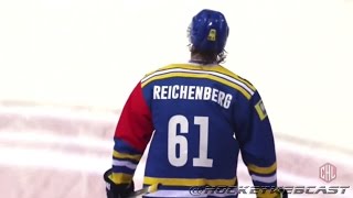 Alex Reichenbergs VolleyGoal vs GeneveServette  CHL  Sep 3 2015 HD [upl. by Wehtta]