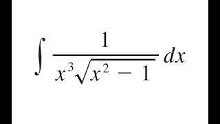 Integral 1x3 sqrtx21 Using Trigonometric Substitution Right Triangle Pythagorean Theorem [upl. by Rafaelita767]