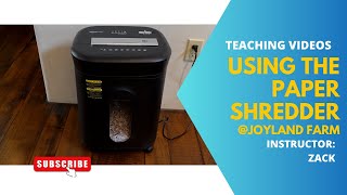 How to Use and Fix the Paper Shredder [upl. by Slavin785]