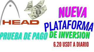 ✅️HEAD PLATAFORMA DE INVERSION ACABA DE SALIR 🔥VIP 2 RETIRAS 620 EN 1 MINUTO🚀 [upl. by Sabino]