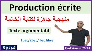 Production écrite  la conclusion du texte argumentatif [upl. by Keldon]