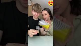 Drink 🍷🤩 magic challenge tutorial shorts magic trending [upl. by Ruosnam]