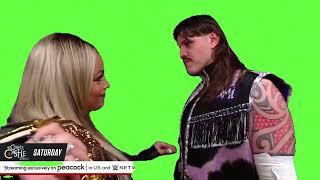 Liv Morgan Gives Dominik Mysterio Her Hotel Keycard Green Screen [upl. by Eve]