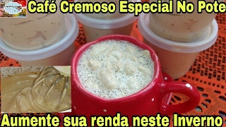 ☕️CREME DE CAFÉ COM CANELA NO POTE [upl. by Rehttam]