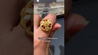 Tanishq gold diamond rings designs ring gold tanishq shortsfeed shorts explorepage [upl. by Suoivatnod459]