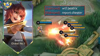 GLOBAL BEATRIX DAMAGE HACK BUILD FOR SOLO RANK must try this [upl. by Starobin169]