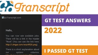 THE SECRET TO PASS GoTranscript Audio Test Jan 1st 2023  GoTranscriptcom [upl. by Haelat]