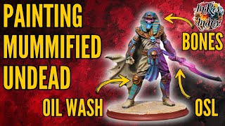 How to Paint Mummified Undead Minis Miniature Painting Tutorial [upl. by Krasnoff153]