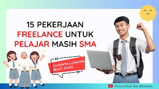 FREELANCE UNTUK PELAJAR  MODAL HAPE  DI RUMAH SAJA [upl. by Cohin]