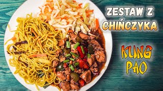 Zestaw z CHIŃCZYKA  Kurczak KUNG PAO z makaronem [upl. by Ednew]