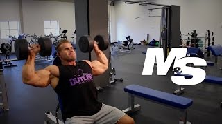 Jay Cutlers Training Tips Dumbbell Shoulder Press Technique [upl. by Brader]