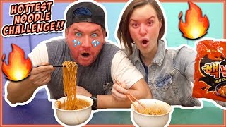 SPICY NOODLE CHALLENGE 🔥  2x SPICY  With Jazzy [upl. by Lozar]