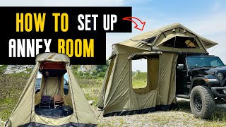 How To Set Up Tent Annex RoomTent House2024 [upl. by Gittle]