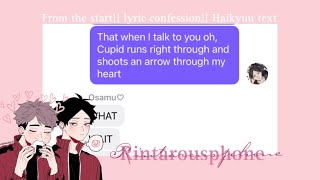 From the start lyric confession Osasuna  Haikyuu text Rintarousphone [upl. by Ally]