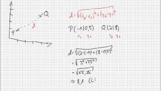 Abstand zweier Punkte berechnen [upl. by Janos]