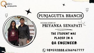 quotThe placement journey of a student with QSpiders Hyderabad Punjaguttaquot [upl. by Kara-Lynn]