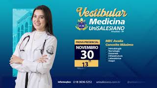 VESTIBULAR DE MEDICINA UNISALESIANO 2025  MULTIPLICANDO SONHOS [upl. by Alleras842]