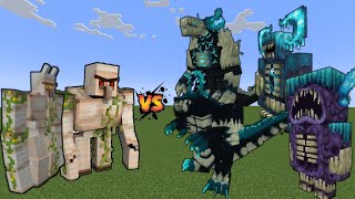 OP amp Ultra Mutant Iron Golem vs All Wardenzilla in Minecraft Bedrock Edition  Minecraft 119 [upl. by Yznel]