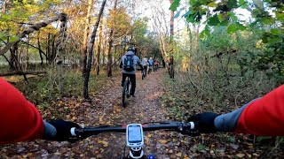 25 Minute Virtual Mountain Biking  Allaire State Park  Indoor Cycling Workout  POV Footage HD [upl. by Hsetih]