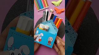 Reuse Colgate toothpaste box diy penstand storagebox [upl. by Millicent]