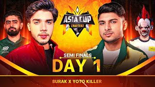 ASIA CUP🏆C2🔥SEMI FINAL🔥TOURNAMENT😱DAY1 FT INDIA PAKISTAN BANGLADESH NEPAL  free fire live [upl. by Adranoel]