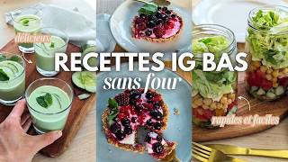 Recettes IG bas sans four express et délicieuses [upl. by Eckmann485]