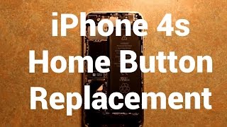 IPhone 4s Home Button Replacement How To Change [upl. by Herbst906]