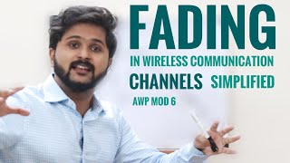 Fading in Wireless Communication Channels  Simplified  Antenna and Wave Propagation Module 6 [upl. by Halla]