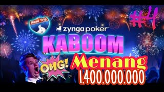 ROOM KABOOM WIN 1B  zynga poker [upl. by Notniw]