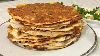 Tavada Lahmacun Nasıl Yapılır  Ev Yapımı Lahmacun Tarifi [upl. by Etiuqal]