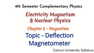 Deflection Magnetometermagnetism electricity magnetism and nuclear physics [upl. by Davy]