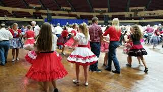 Youth Combining Squares at the 2018 National Square Dance Convention [upl. by Niuqaoj]